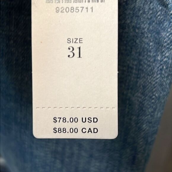 Anthropologie PILCRO LOW-RISE MICRO SHORTS Denim Blue Size 31 - Picture 6 of 7